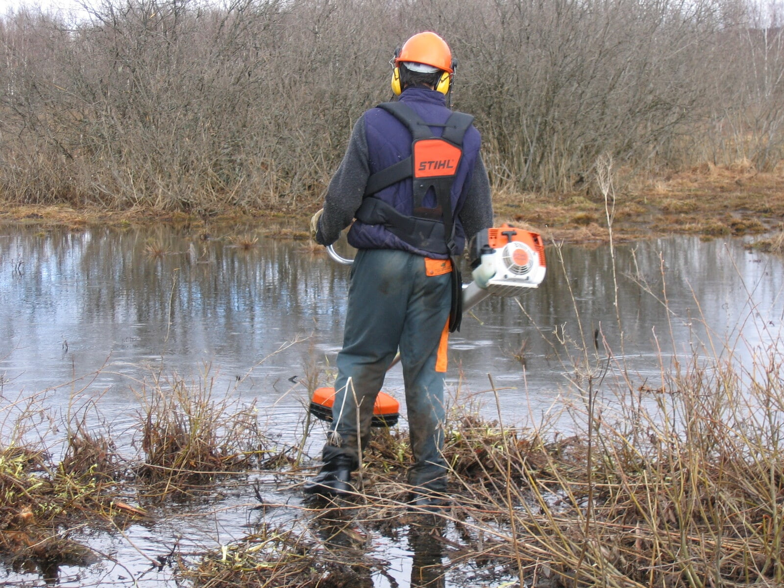 Travaux en tourbière - Marais de Vaux Bugey